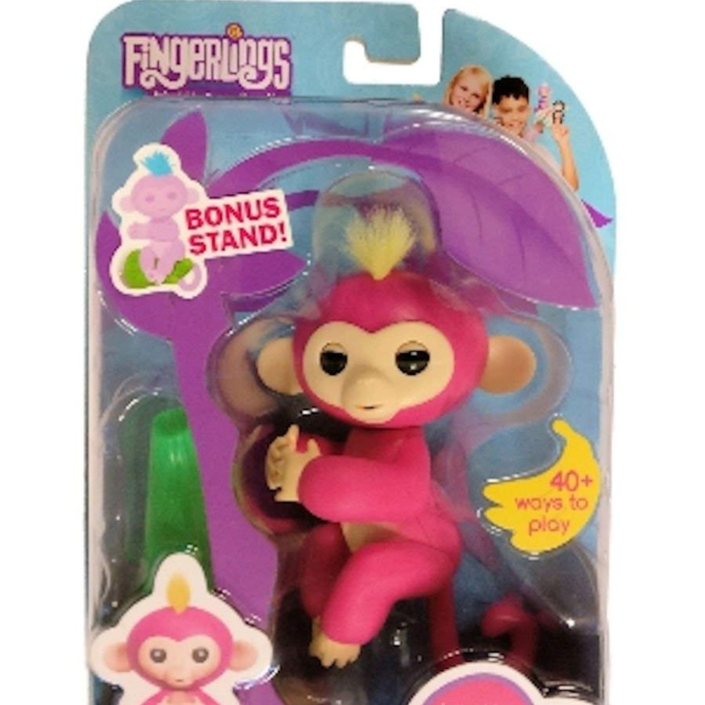 Fingerlings Baby Monkey Bella Pink Toy